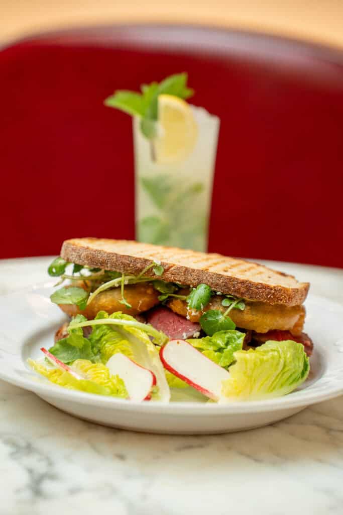 Birdseye shot of our sandwich of the day lunch special